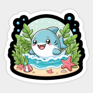 Happy Shark Sticker